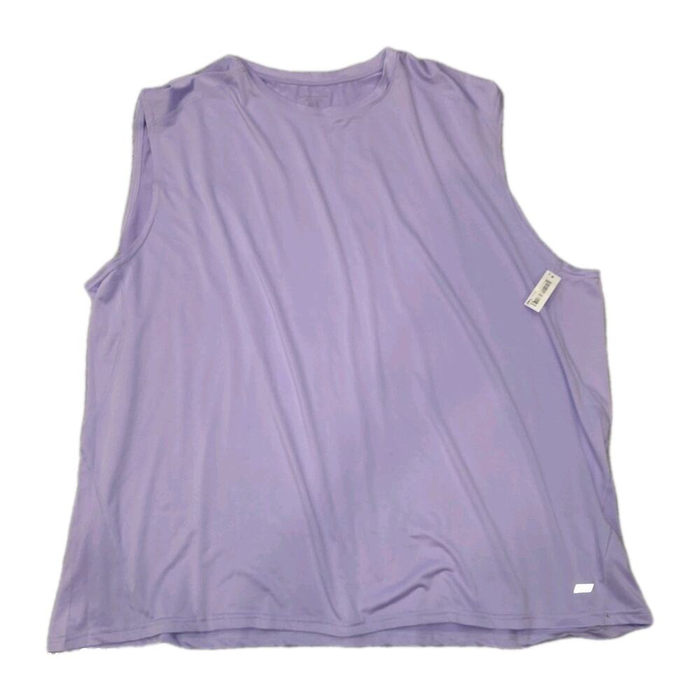 NWT Amazon Essentials Lilac‎ Purple Muscle Sleevless Tee 4XL